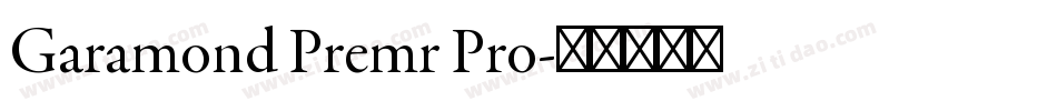 Garamond Premr Pro字体转换